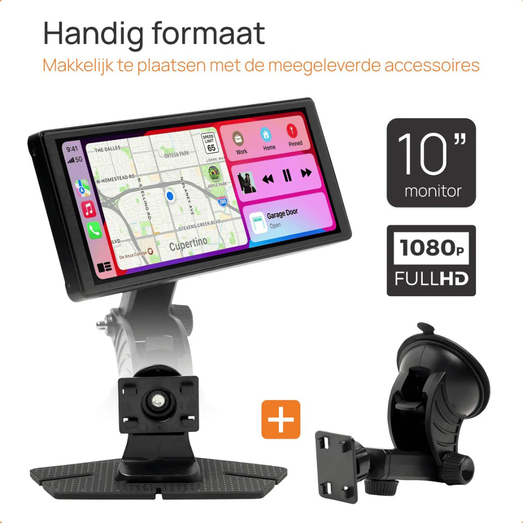 Navigatiesysteem 10 Inch – Draadloos Smartphone Integratie & Mobiele Telefoon Integratie